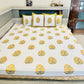 Yellow Dahlia Bed Sheet with Pillow Covers