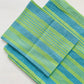 Green Printed waffle Bath Towels- Set Of 2