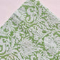 Green Printed waffle Bath Towels- Set Of 2