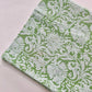 Green Printed waffle Bath Towels- Set Of 2