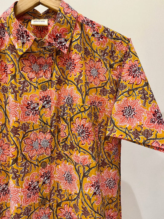 COTTON PRINTED HALF SLEEVE SHIRT