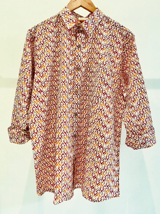 COTTON PRINTED FULL SLEEVE SHIRT