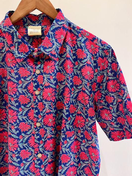 COTTON PRINTED HALF SLEEVE SHIRT